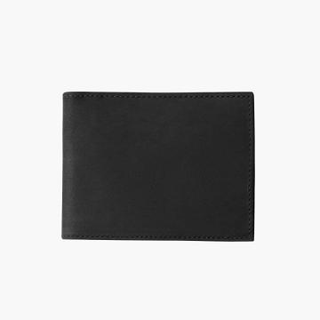 Thursday Boots Bifold Leder Geldbörse Herren Schwarz | AT179HAP