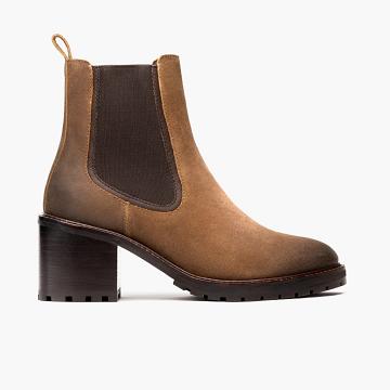 Thursday Boots Boots Knockout Wildleder Stöckelschuhe Damen Braun | AT406VRW
