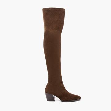 Thursday Boots Boots Tempest Wildleder Stöckelschuhe Damen Braun | AT418AHK