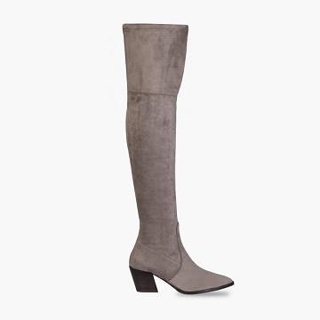 Thursday Boots Boots Tempest Wildleder Stöckelschuhe Damen Grau | AT419PJJ