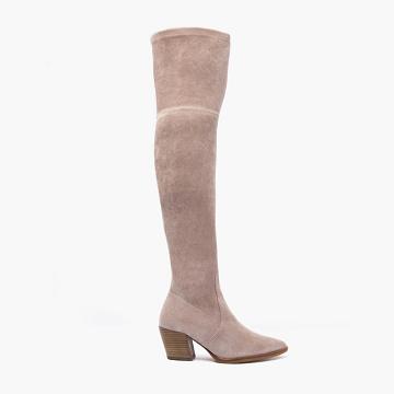 Thursday Boots Boots Tempest Wildleder Stöckelschuhe Damen Rosa Braun | AT421ILH