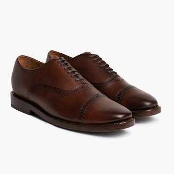 Thursday Boots Broadway Leder Lederschuhe Herren Kaffee | AT242TCE
