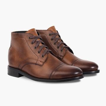 Thursday Boots Cadet Leder Chukka Stiefel Herren Braun | AT43CTV
