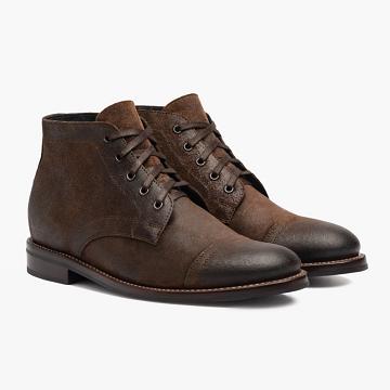 Thursday Boots Cadet Wildleder Schnürstiefel Herren Kaffee | AT70XYU