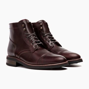 Thursday Boots Captain Leder Rugged & Resilient Stiefel Herren Bordeaux | AT145ATX
