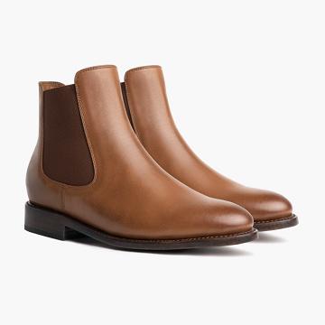 Thursday Boots Cavalier Leder Rugged & Resilient Chelsea Boots Herren Braun | AT20LIS
