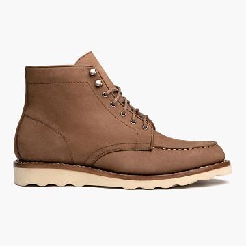 Thursday Boots Diplomat Nubuck Schnürstiefel Damen Braun | AT347RVD