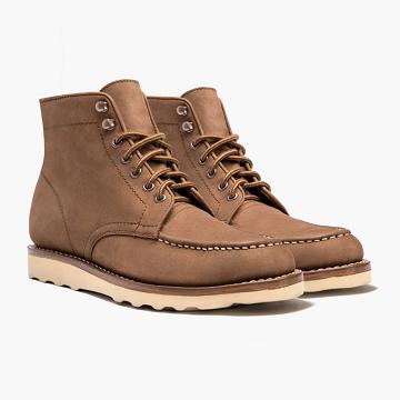 Thursday Boots Diplomat Nubuck Schnürstiefel Herren Braun | AT95CTV