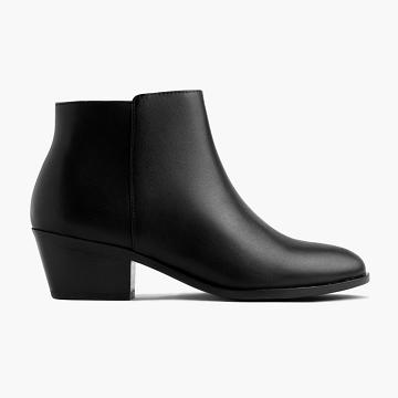 Thursday Boots Downtown Leder Stiefeletten Damen Schwarz | AT353ATX