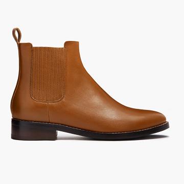 Thursday Boots Dreamer Leder Chelsea Boots Damen Braun | AT358LIS