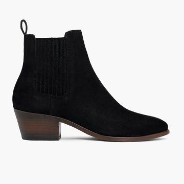 Thursday Boots Dreamer Wildleder Stiefeletten Damen Schwarz | AT382XYU