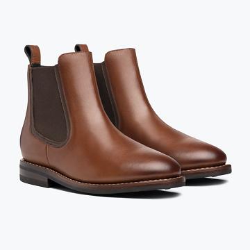 Thursday Boots Duke Leder Chelsea Boots Herren Braun | AT26DFM