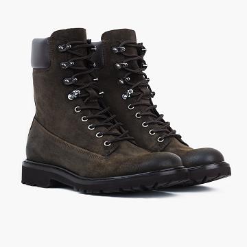 Thursday Boots Explorer Wildleder Schnürstiefel Herren Olivgrün | AT98LIS