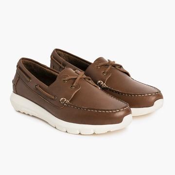 Thursday Boots Handsewn Runner Leder Bootsschuhe Herren Kaffee | AT234DFM