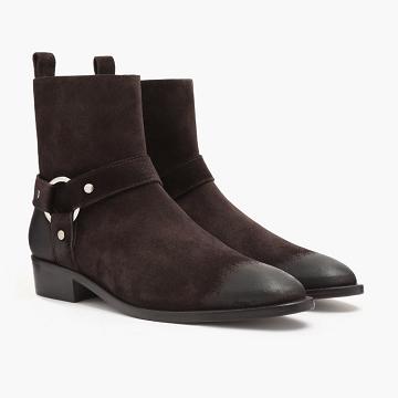 Thursday Boots Harness Wildleder Chelsea Boots Herren Bordeaux | AT30OKI