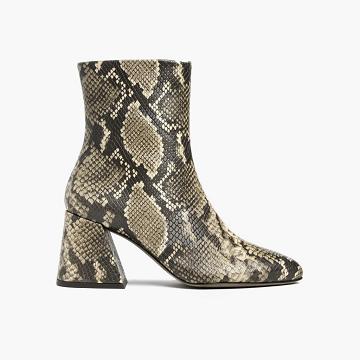 Thursday Boots Heartbreaker Leder Stiefeletten Damen Schlangenoptik | AT385KOR