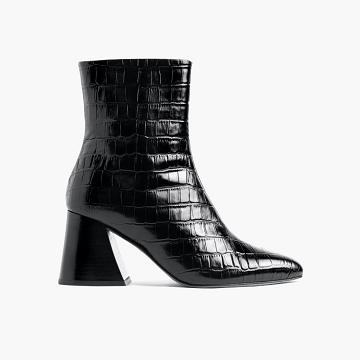Thursday Boots Heartbreaker Leder Stiefeletten Damen Schwarz | AT386JPQ