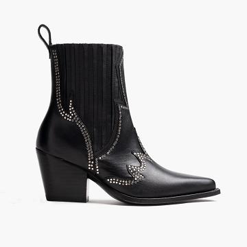 Thursday Boots Icon Leder Chelsea Boots Damen Schwarz | AT373RVD