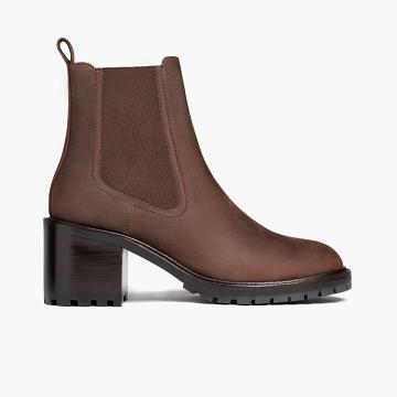 Thursday Boots Knockout Leder Stiefel Damen Braun | AT390DFM10