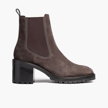 Thursday Boots Knockout Wildleder Chelsea Boots Damen Grau | AT378NWY