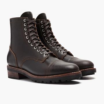Thursday Boots Logger Leder Schnürstiefel Herren Kaffee | AT100JPQ