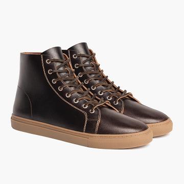 Thursday Boots Premier High Tops Leder Sneakers Herren Bordeaux | AT217RVD