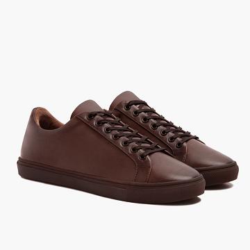 Thursday Boots Premier Low Tops Leder Sneakers Herren Kaffee | AT222NWY