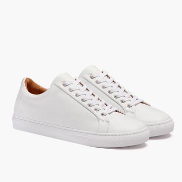 Thursday Boots Premier Low Tops Leder Sneakers Herren Weiß | AT224VRW