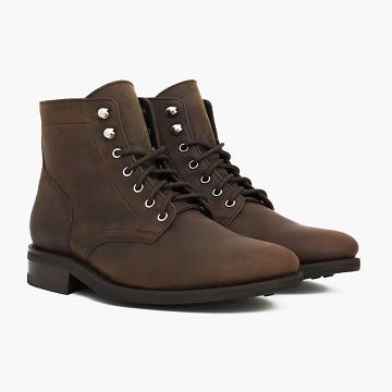 Thursday Boots President Leder Chukka Stiefel Herren Braun | AT52DFM