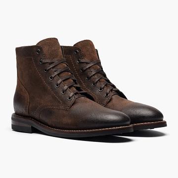 Thursday Boots President Wildleder Schnürstiefel Herren Kaffee | AT115WNB