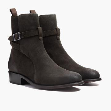 Thursday Boots Rogue Wildleder Chelsea Boots Herren Schwarz | AT37WNB