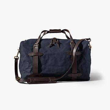 Thursday Boots Rugged Twill Duffle Leder Tasche Herren Navy | AT290OKI