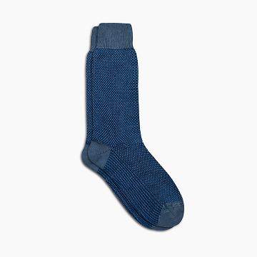 Thursday Boots Sodello Birdseye Baumwoll Socken Herren Blau | AT319YXF