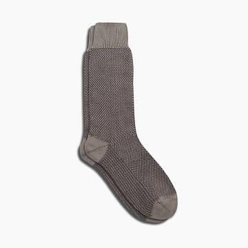 Thursday Boots Sodello Birdseye Baumwoll Socken Herren Braun | AT320TCE