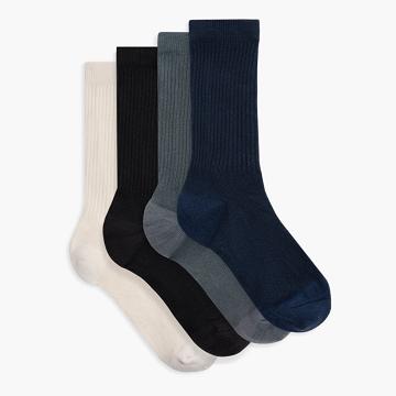 Thursday Boots Sodello Klassische Crew Baumwoll 4-Pack Socken Damen Blau Mehrfarbig | AT390DFM46