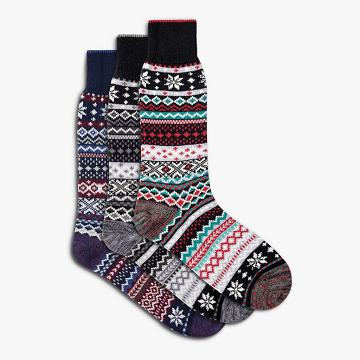 Thursday Boots Sodello Norwegian Baumwoll 3-Pack Socken Herren Mehrfarbig | AT13MQZ