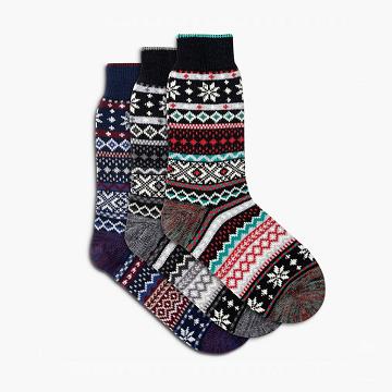 Thursday Boots Sodello Norwegian Baumwoll 3-Pack Socken Damen Mehrfarbig | AT390DFM54