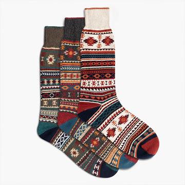 Thursday Boots Sodello Southern Sun Baumwoll 3-Pack Socken Herren Orange Mehrfarbig | AT16VRW
