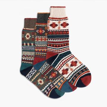 Thursday Boots Sodello Southern Sun Baumwoll 3-Pack Socken Damen Orange Mehrfarbig | AT390DFM58